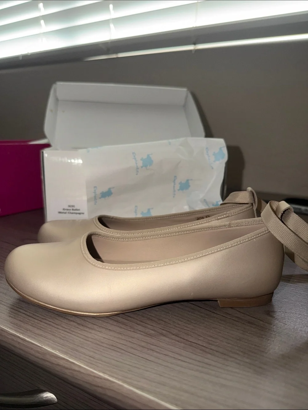 Grace Ballet Champagne Elephantito Shoes